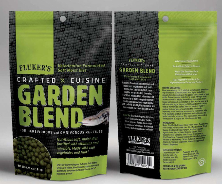 Fluker's Crafted Cuisine Garden Blend Reptile Food 6.75-oz
