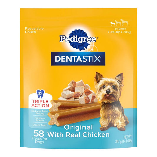 Pedigree DENTASTIX Dog Dental Treat Original w/Real Chicken, 58 ct, Pedigree