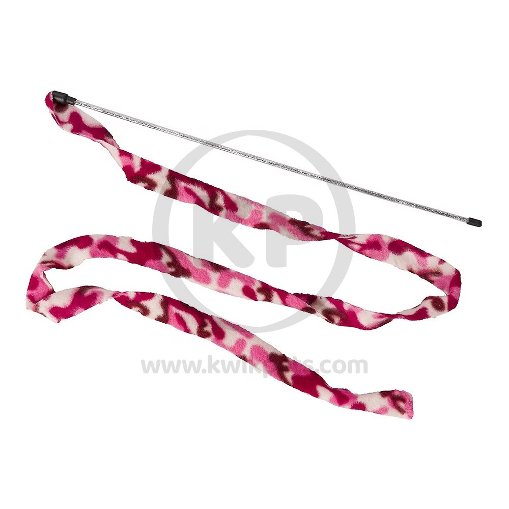 Ethical Pet Spot Cat Prancer Fleece Frenzy Wand Cat Toy Assorted One Size - Purple