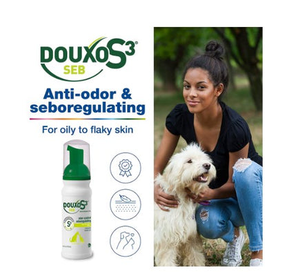 Ceva Douxo S3 SEB Odor-Control Seboregulating Dog & Cat Mousse 5.1-oz