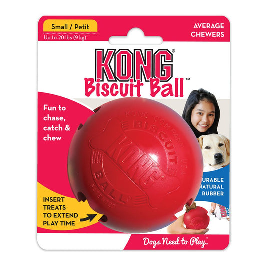 KONG Ball Dog Toy Red, SM, KONG