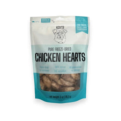 Koira Freeze-Dried Chicken Hearts Dog Treats 4-oz