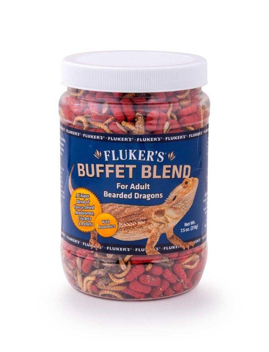 Fluker's Buffet Blend Adult Bearded Dragon Formula Freeze-Dried Food 7.5-oz