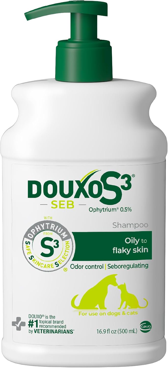 Ceva Douxo S3 SEB Odor-Control Seboregulating Dog & Cat Shampoo 16.9-oz