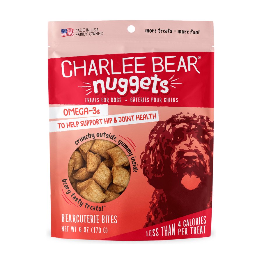 Charlee Bear Nuggets Bearcuterie Bites Crunchy Dog Treats 6-oz