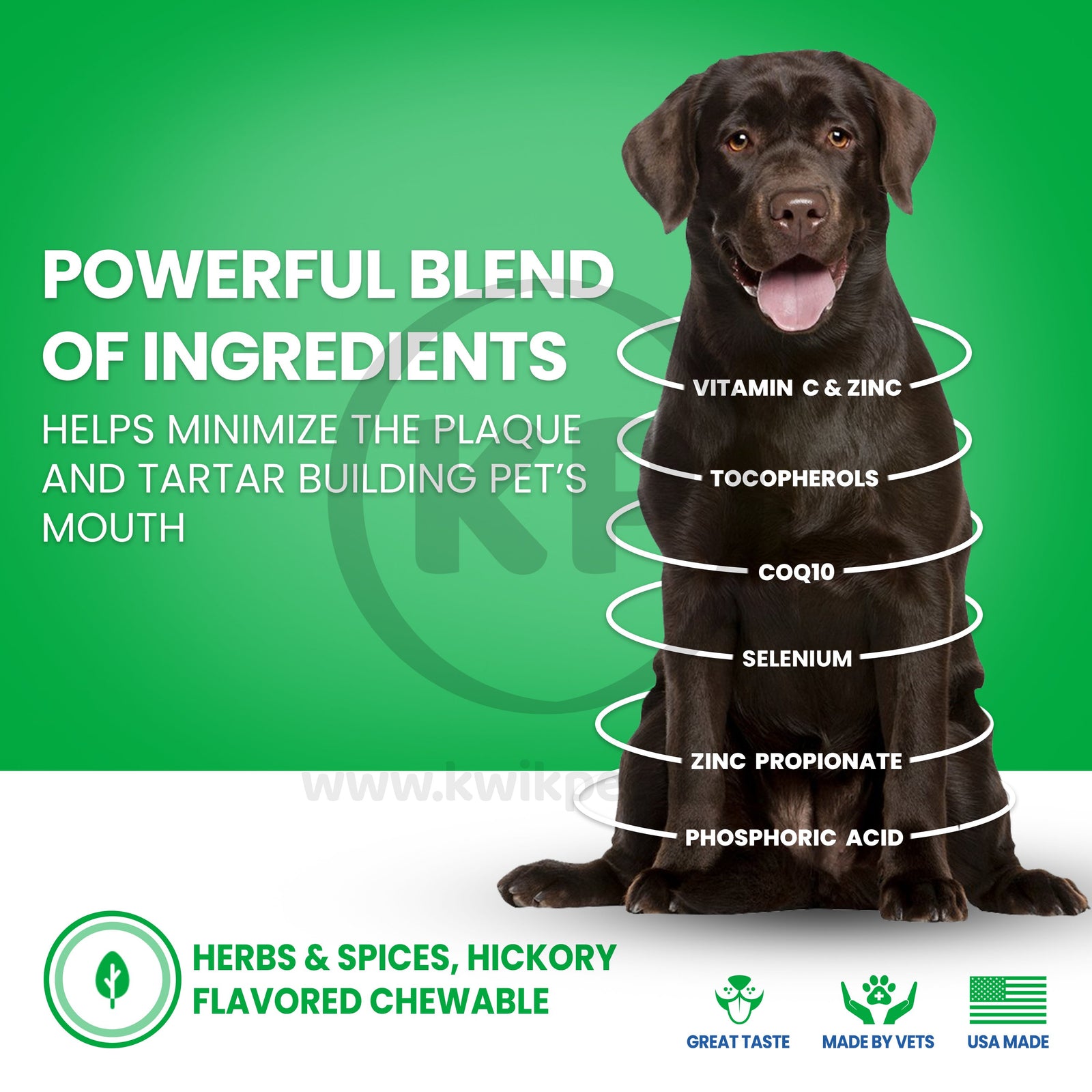 Nutri-Vet Dental Health Soft Chews for Dogs Hickory Smoke, 70ct, Nutri-Vet