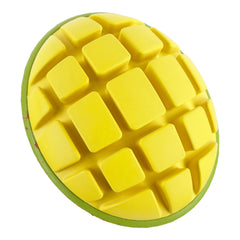 BARK Super Chewer Go Mango Fruit Rubber Dog Toy Yellow Large