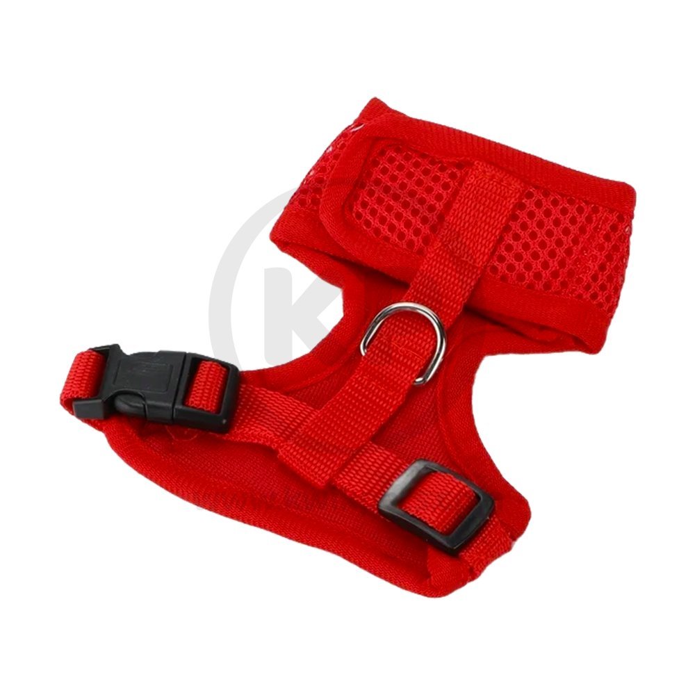 Back of Valhoma Small Chicken Harness Small Red