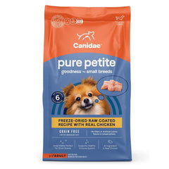CANIDAE PURE Petite Goodness for Small Breed Freeze-Dried Raw Coated Adult Dry Dog Food Chicken 10-lb