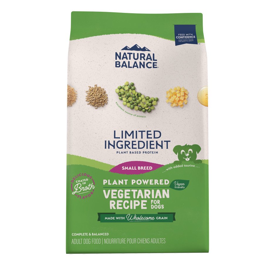 Natural Balance Limited Ingredient Small Breed Adult Dry Dog Food Vegetarian Recipe 4-lb