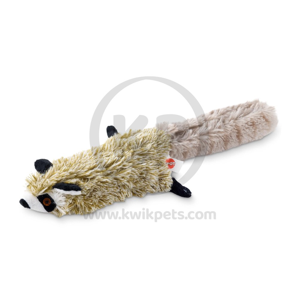 Spot Flippin' Skinneeez Electronic Cat Toy Racoon, 15 in
