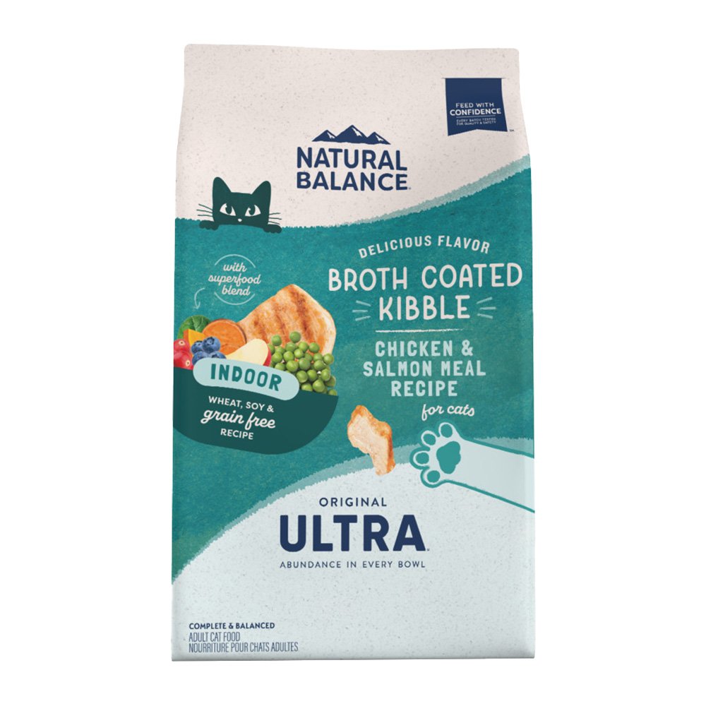 Natural Balance Broth Coated Indoor Grain Free Dry Cat Food