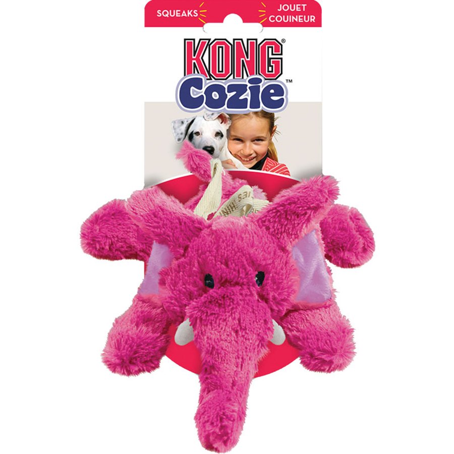 KONG Cozie Elmer Elephant Dog Toy Medium