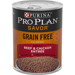 Purina Pro Plan Complete Essentials Grain Free Beef & Chicken Entrée Adult Wet Dog Food 13-oz