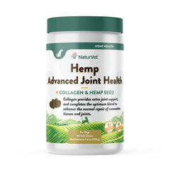 NaturVet Hemp Advanced Joint Health Dog Soft Chews 60 Count 7.4-oz