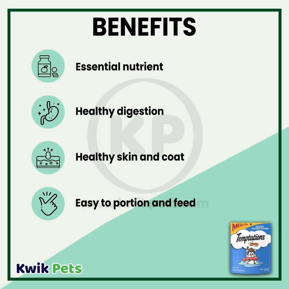 Benefits - Temptations Classics Cat Treats Savory Salmon 6.3-oz