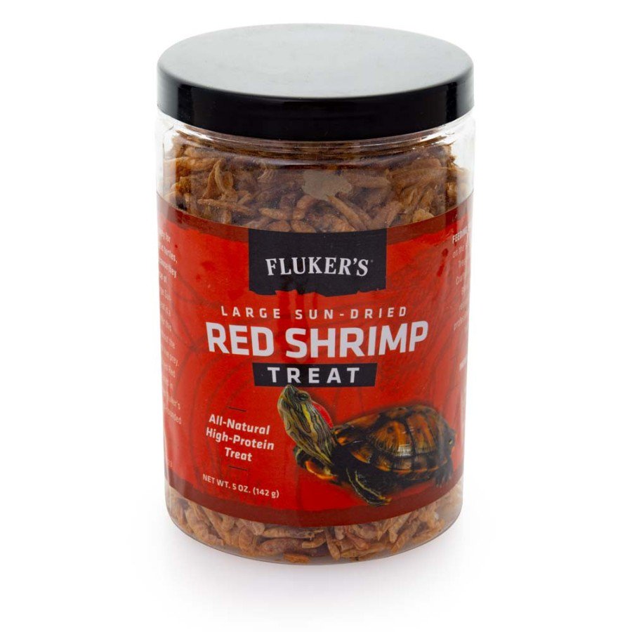 Fluker's Large Sun-Dried Red Shrimp Reptile Treat 5-oz, Kwik Pets