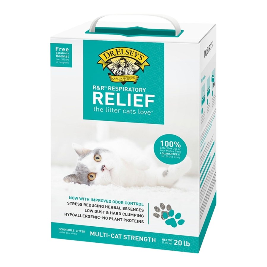 Dr. Elsey's R&R Respiratory Relief Clumping Clay Cat Litter 20-lb