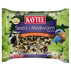 Kaytee Seed & Mealworm Wild Bird Treat Cake 1.4-lb