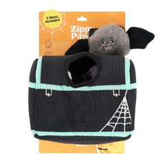 ZippyPaws Halloween Zippy Burrow Haunted Chest Plush Dog Toy