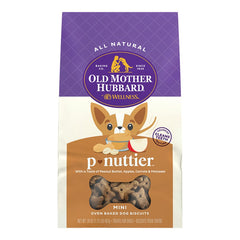 Old Mother Hubbard by Wellness Classic P-Nuttier Natural Mini Oven-Baked Biscuits Dog Treats 20-oz