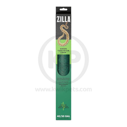 Zilla Reptile Terrarium Liners Green, 30Br/40Br/50/65 gal, Zilla