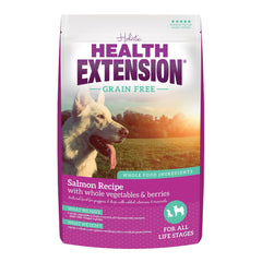 Health Extension Grain-Free Salmon & Sweet Potato Recipe With Whole Vegetables & berries Dry Dog Food 10-lb