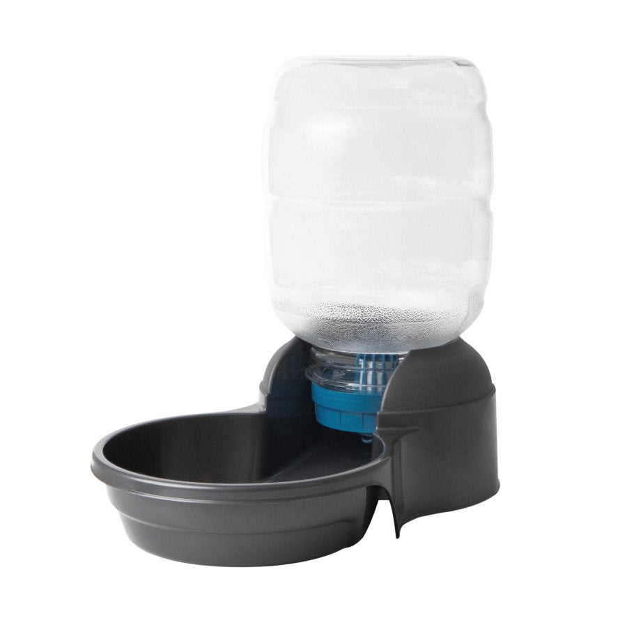 Petmate Replendish Automatic Dog & Cat Gravity Waterer with Microban Pearl Smoke Gary Medium