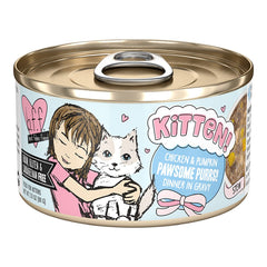 Weruva B.F.F. Kitten Chicken & Pumpkin Pawsome Purrs! Dinner in Gravy Wet Cat Food 2.8-oz