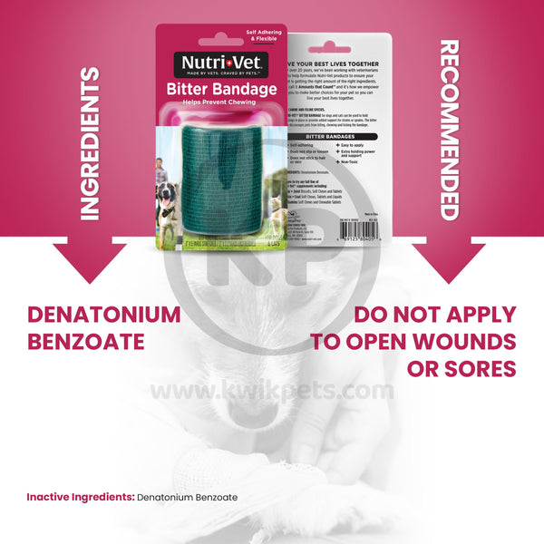 Ingredients of Nutri-Vet Bitter Bandage for Dogs and Cats, 3 in