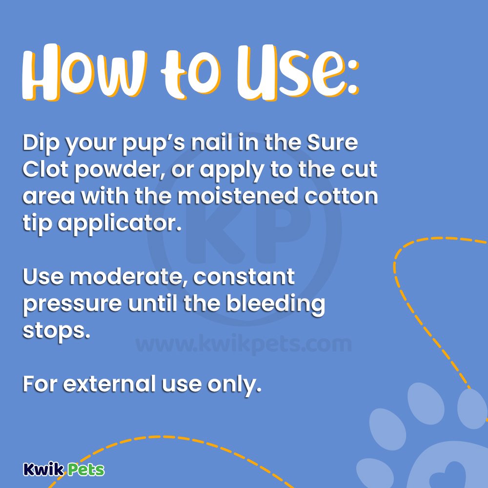 How to Use Image of Bio Groom Sure Clot Fast Acting Styptic Powder 0.5-oz