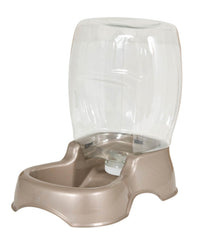 Petmate Pet Cafe Automatic Dog & Cat Gravity Water Dispenser Pearl Tan Large