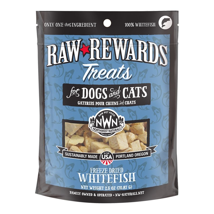 Northwest Naturals Raw Rewards Freeze Dried Dog & Cat Treats Whitefish