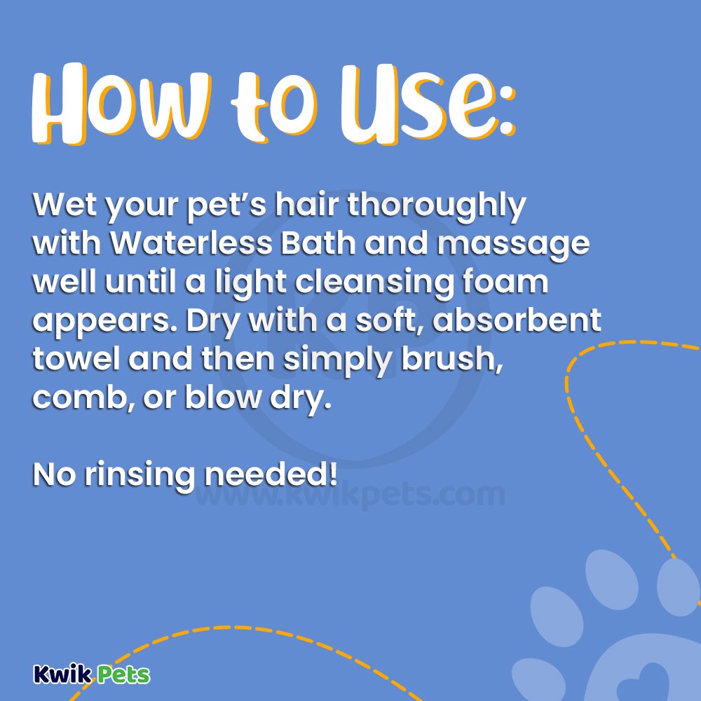 How to Use Image of Bio Groom Waterless Bath No Rinse Dog Shampoo 8-oz