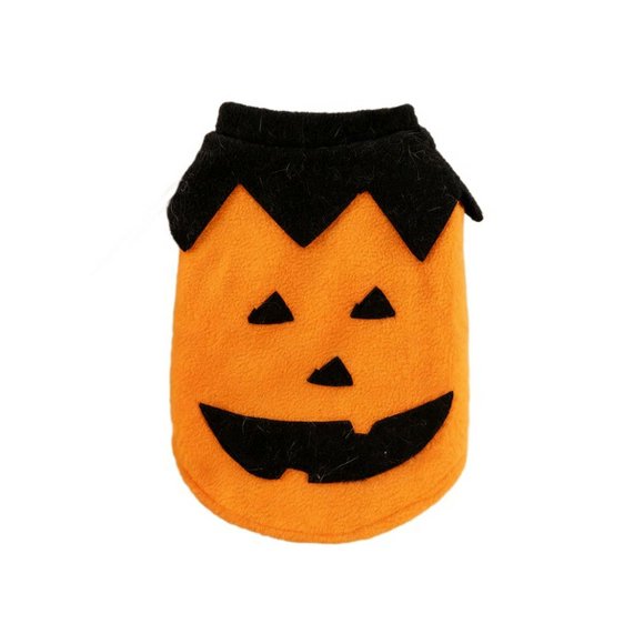 PAWPAWwholesale Halloween Pumpkin Dog & Cat Costume Orange Medium