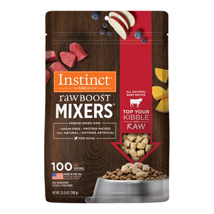 Instinct Raw Boost Mixers Freeze-Dried Dog Food Topper Beef Recipe 25-oz, Kwik Pets