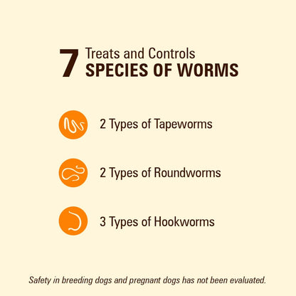 Sentry Worm X Plus 7 Way De-Wormer for Medium & Large Dogs 6 Count, Kwik Pets