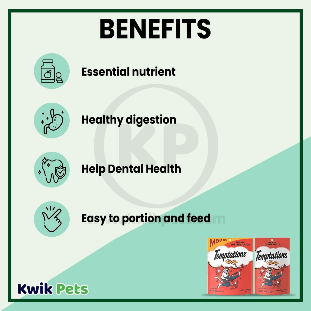 Benefits - Temptations Classics Crunchy & Soft Adult Cat Treats Rockin' Lobster 3-oz