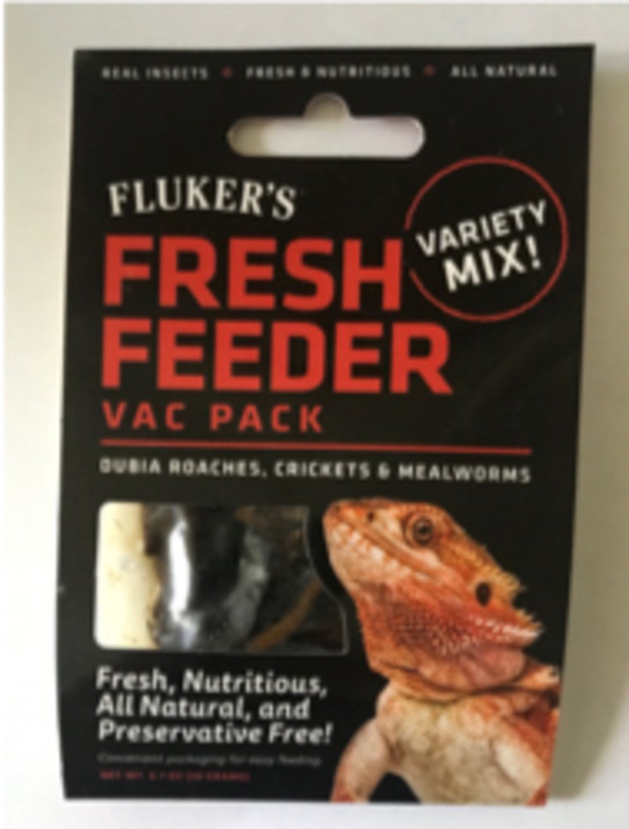 Fluker's Fresh Feeder Vac Pack Variety Mix Reptile Food 0.7 oz, Kwik Pets
