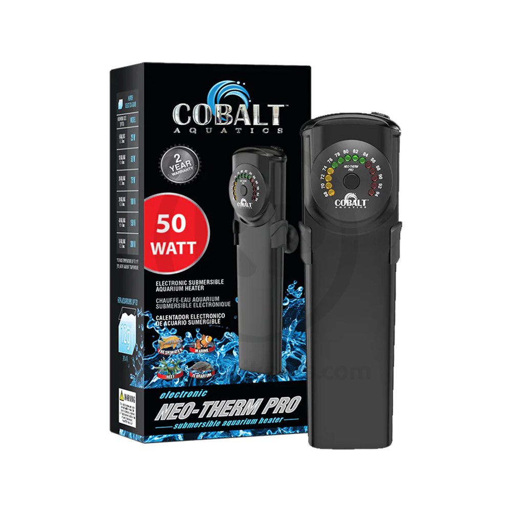 Cobalt Aquatics Neo-Therm Pro Submersible Heater 50W, Kwik Pets