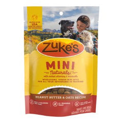 Zuke's Mini Naturals Training Dog Treats Peanut Butter & Oats Recipe 1-lb