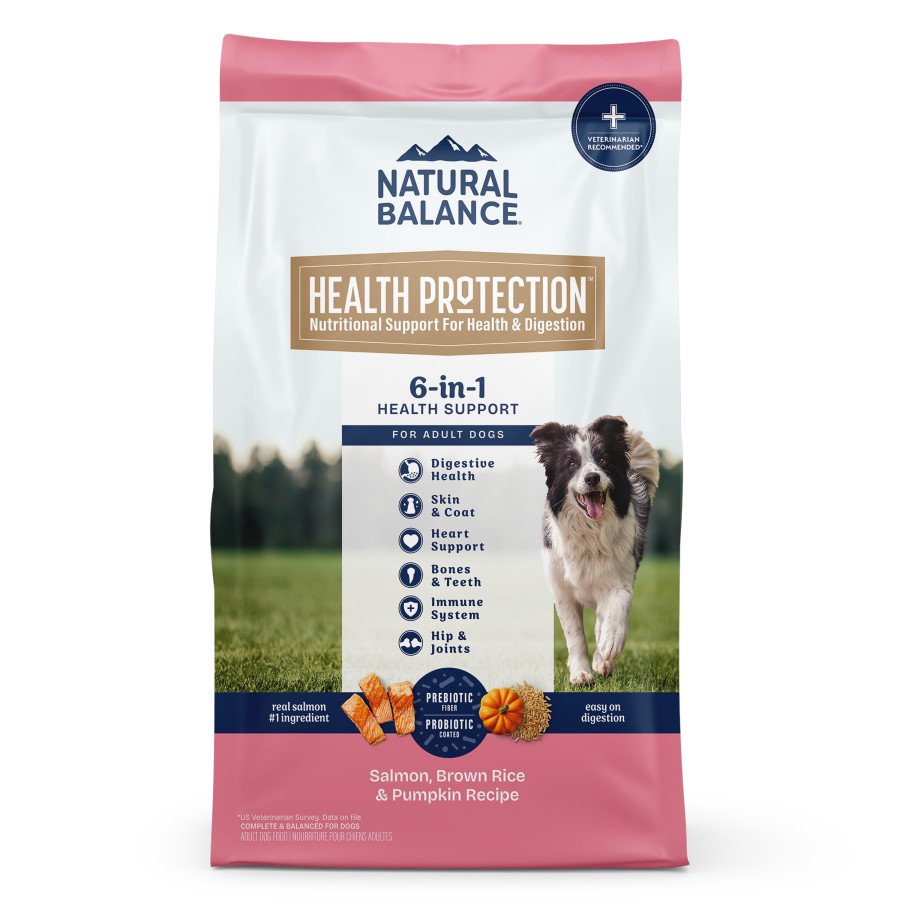 Natural Balance Health Protection Adult Dry Dog Food Salmon, Brown Rice & Pumpkin 4-lb