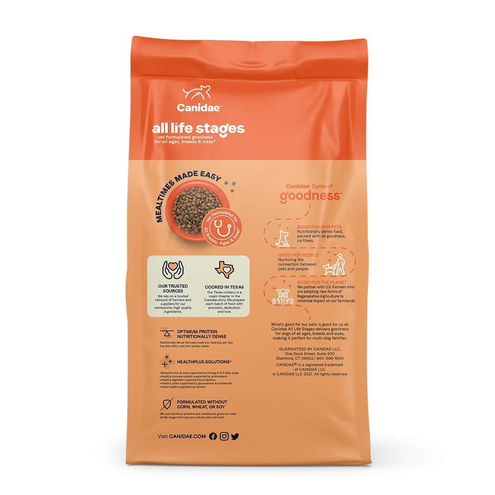 Image of CANIDAE All Life Stages Dry Dog Food Lamb Meal & Rice Formula 5-lb