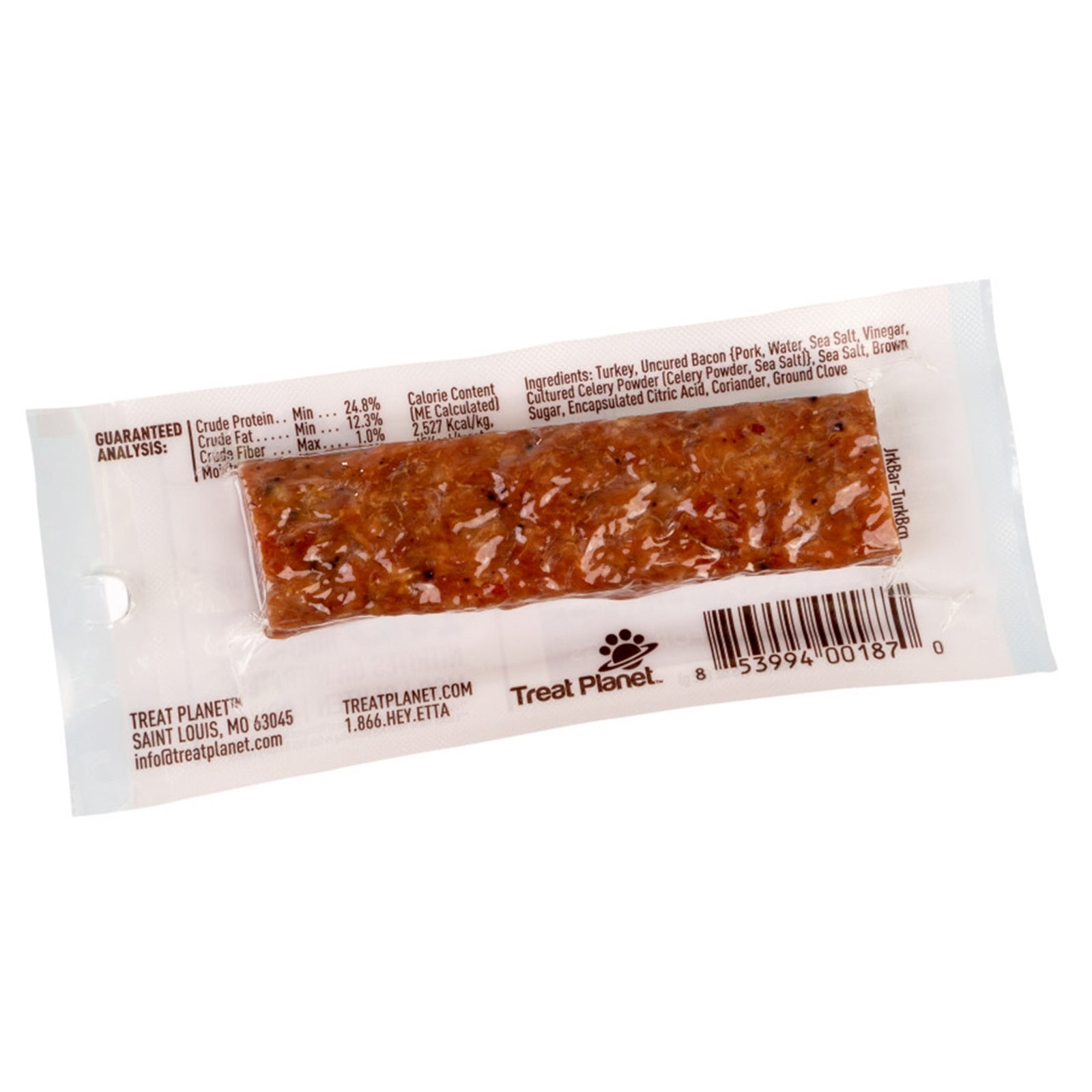 Etta Says! Meat Snack Bar Turkey & Bacon Dog Treats 1.5-oz, Kwik Pets