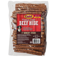 Cadet Premium Grade Beef Hide Munchy Sticks Dog Treats 5-in 100 Count