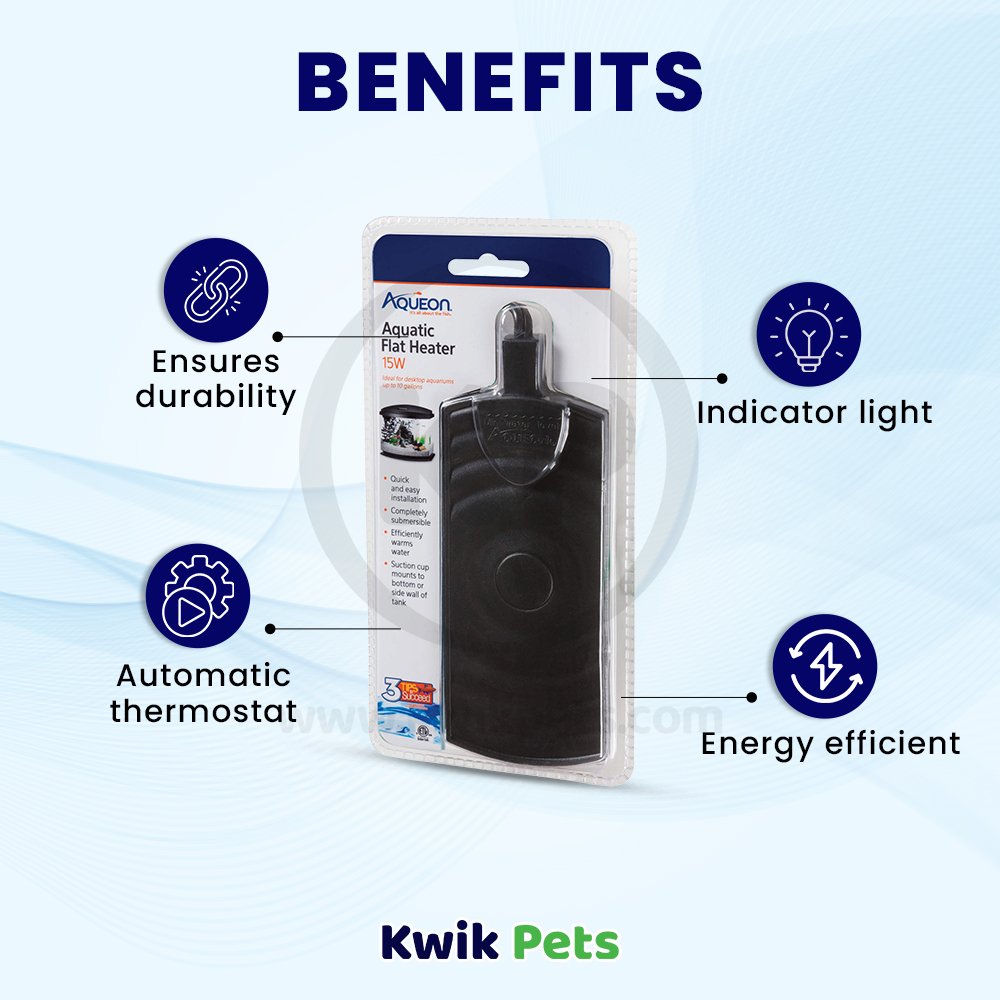 Aqueon Flat Submersible Heater 15W Benefits