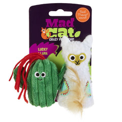Mad Cat Lucky Llama Catnip & Silvervine Cat Toy