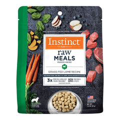 Instinct Raw Meals Grain-Free Freeze-Dried Adult Dog Food Grass Fed Lamb Recipe 3-oz