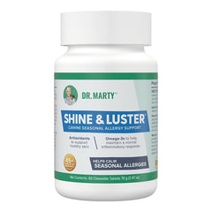 Dr. Marty Shine & Luster Canine Seasonal Allergy Support Dog Chewable Tablet 60 Count
