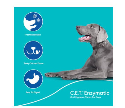 Virbac C.E.T. Enzymatic Dental Chews for Dogs Extra Small 8.4-oz